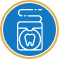 Package of dental floss icon
