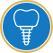 Dental implant icon